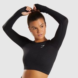 GYMSHARK VITAL LONG SLEEVE CROP TOP